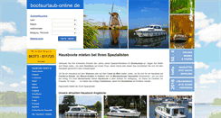 Desktop Screenshot of bootsurlaub-online.de